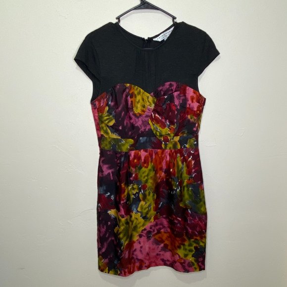 Trina Turk Silk Cap Sleeve Dress - Picture 1 of 4